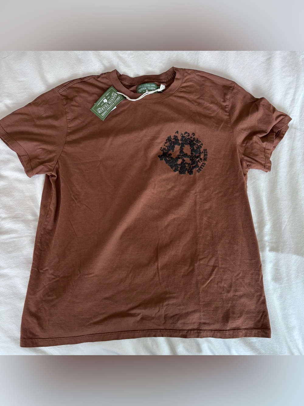 Denim Tears Brown Short-Sleeve Logo T-Shirt NWT M